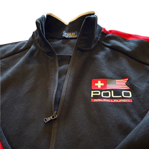 Polo Ralph Lauren Large Vintage Flag Fleece Full Zip Sweatshirt/Jacket